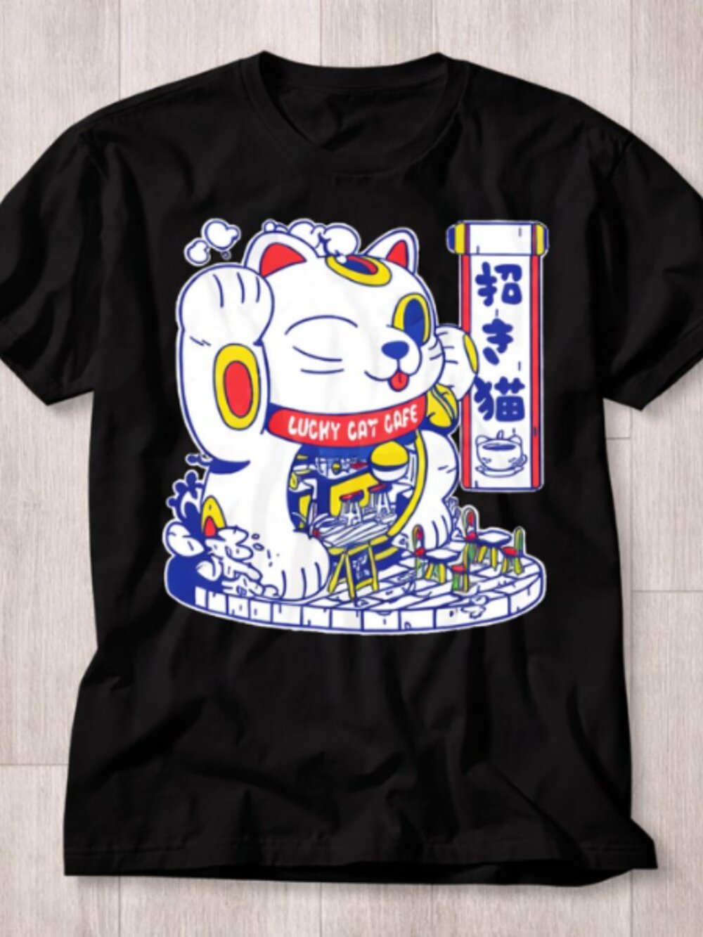 Maneki Neko Lucky Cat T-Shirt